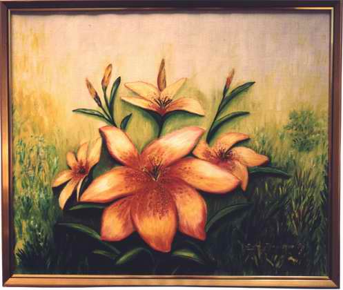 Tigerliljor - olja - Sofia Johansson