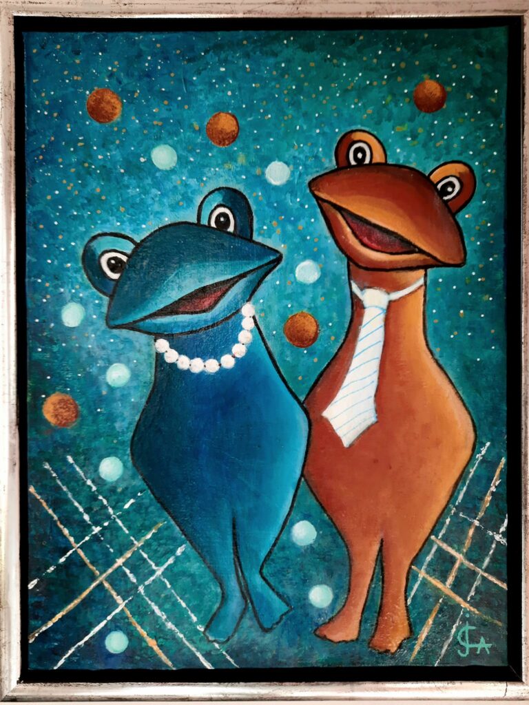 'grodor' - akryl - Christina Jiglund